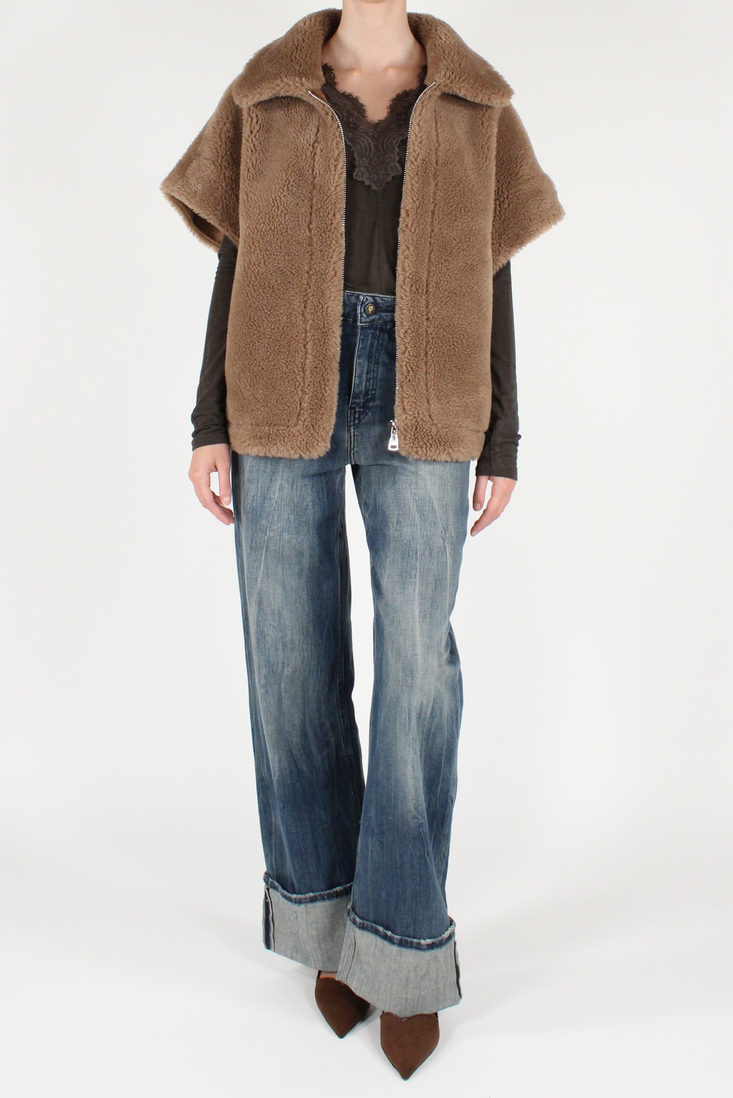 Bomber Teddy con Maniche Removibili