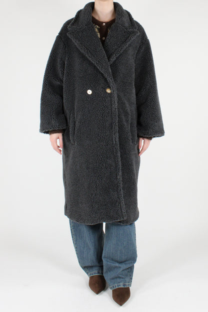 Double-breasted Teddy Coat