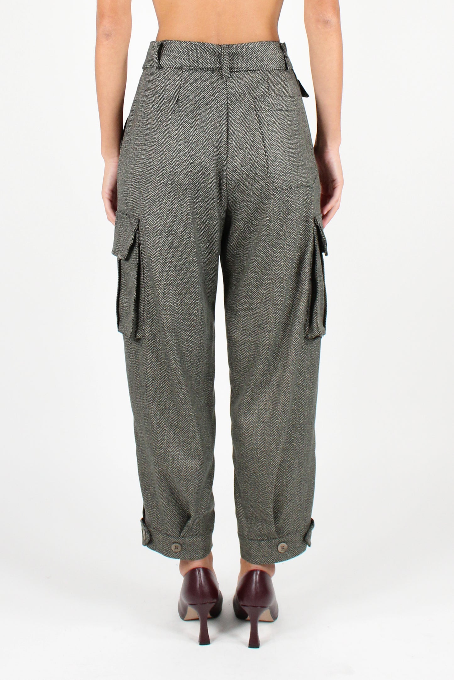 Herringbone Cargo Pants