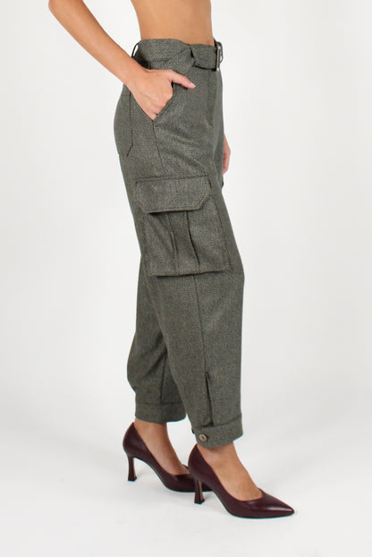 Herringbone Cargo Pants