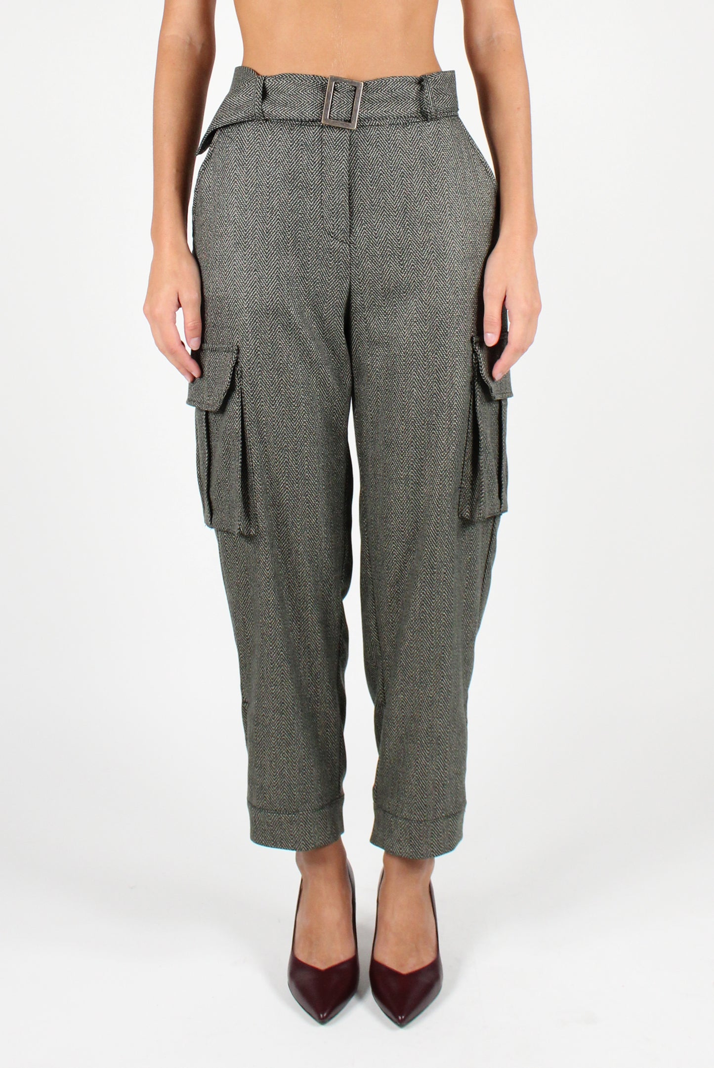 Herringbone Cargo Pants