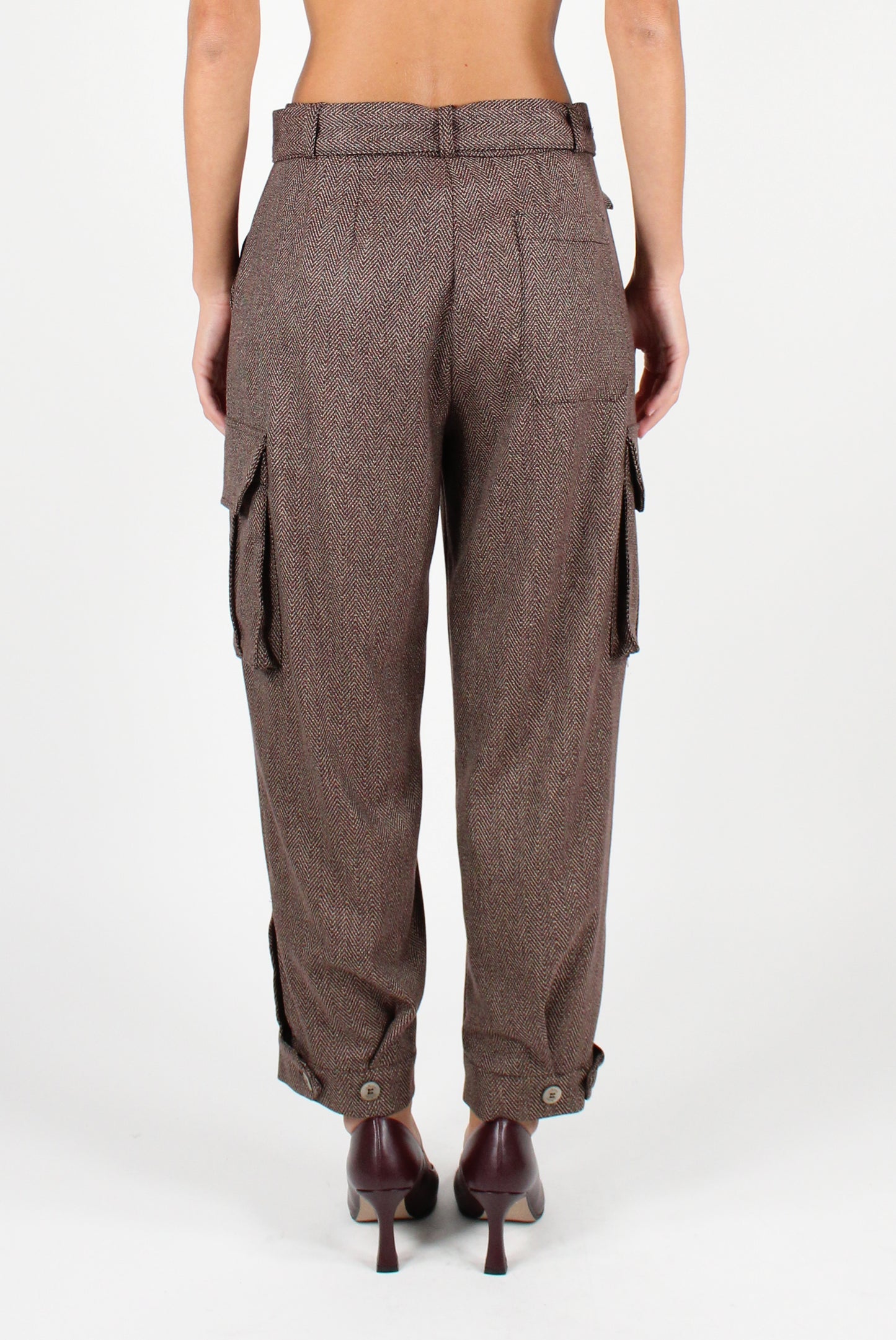 Herringbone Cargo Pants