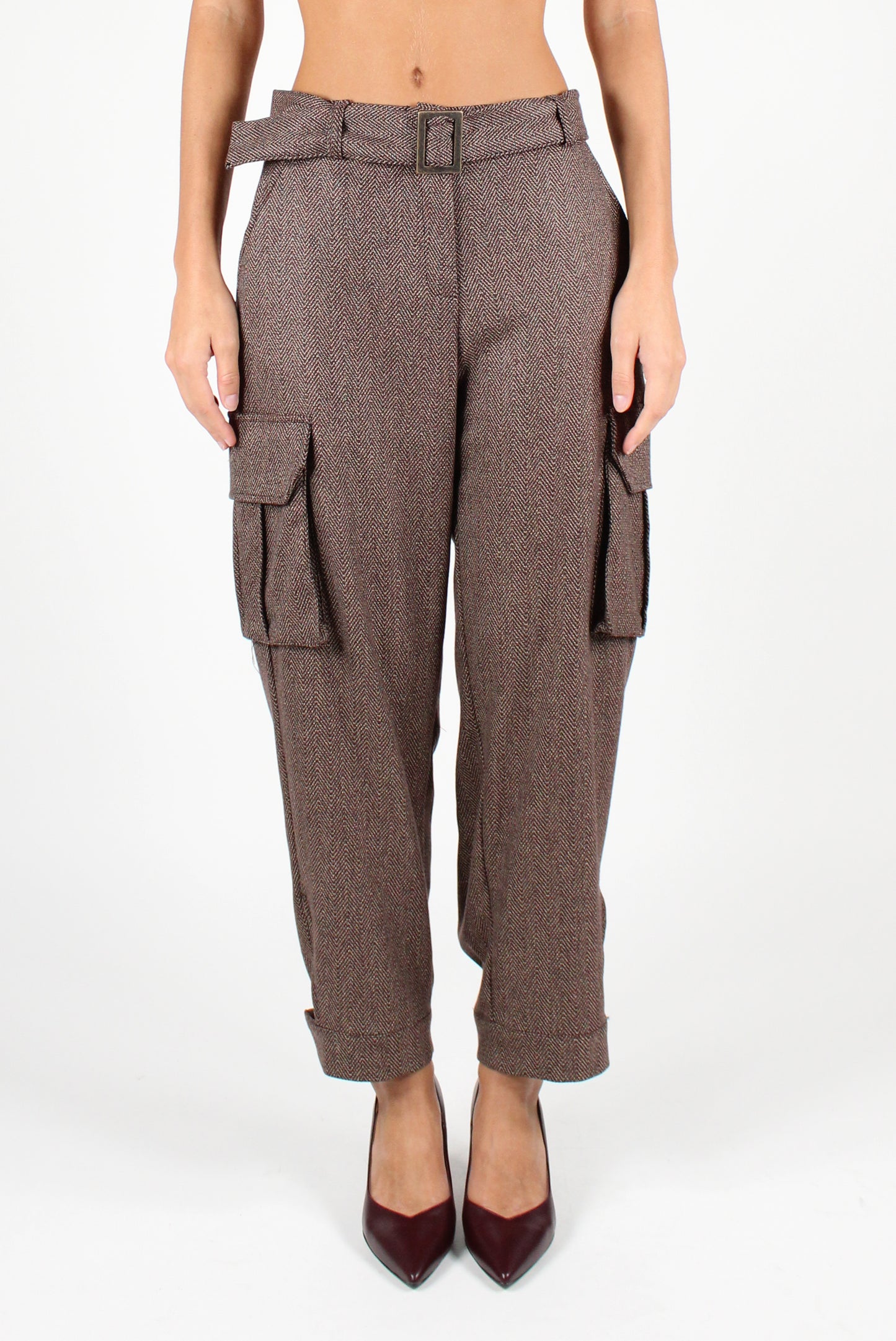 Herringbone Cargo Pants