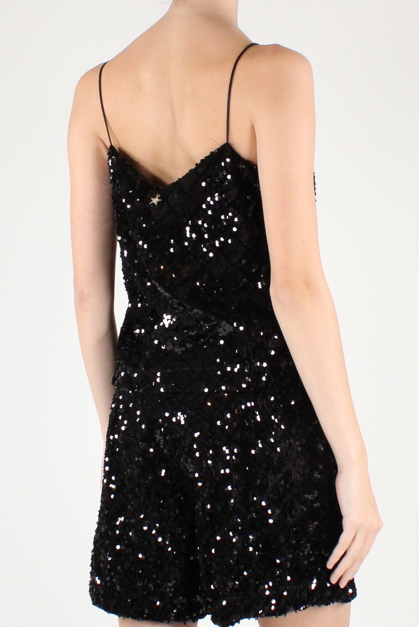 Top in Velluto con Paillettes