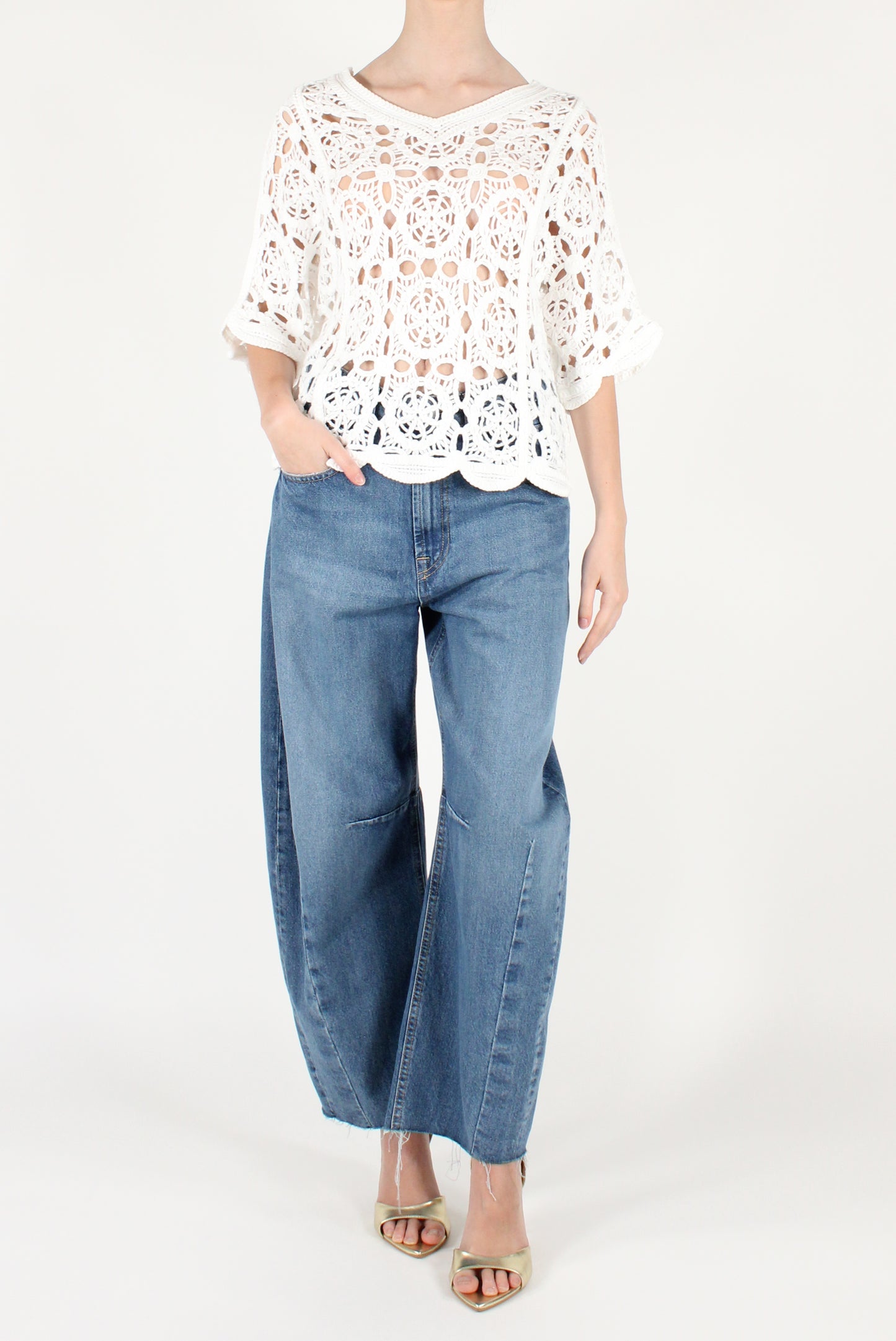 Top Crochet Scollo a V