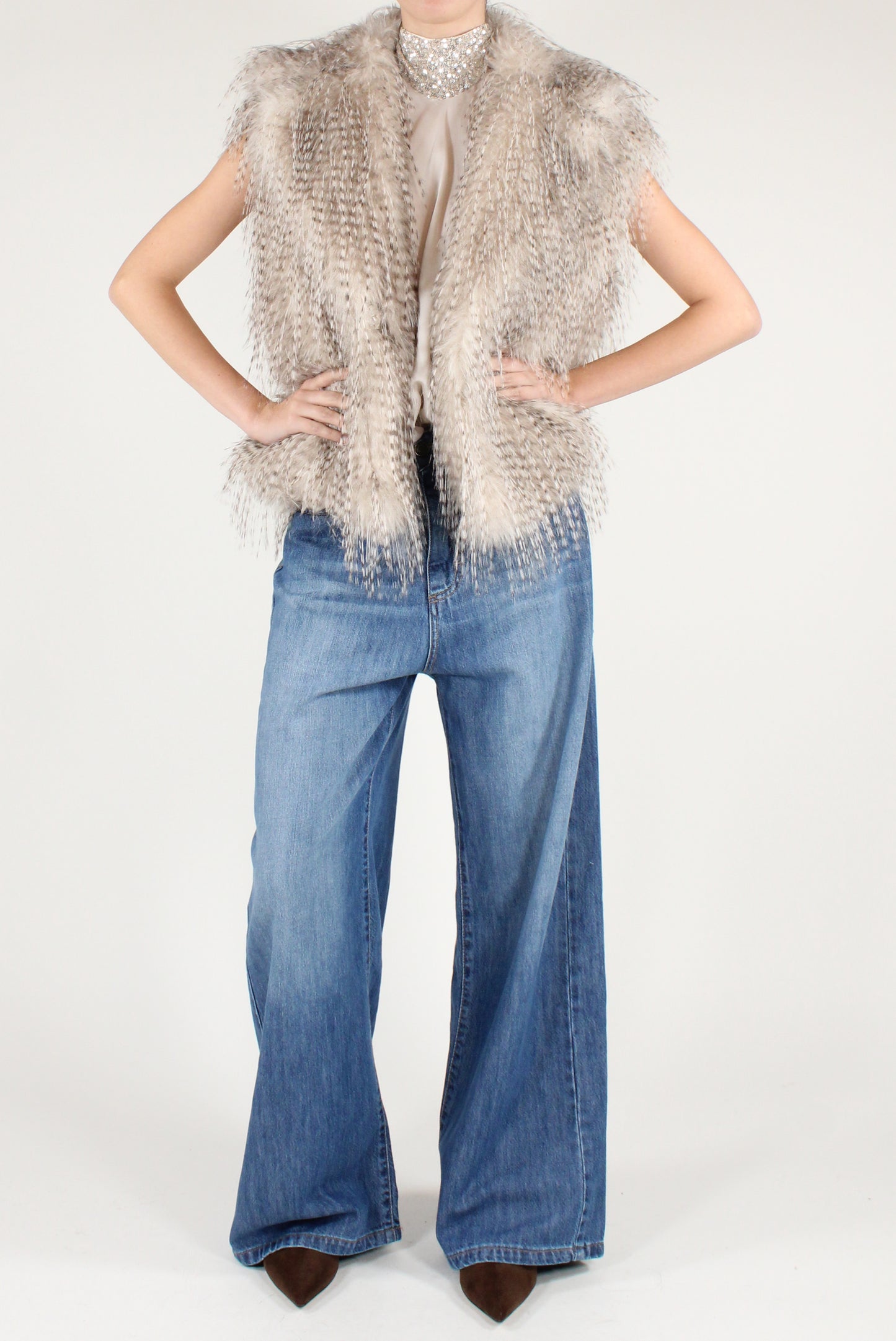 Top in Viscosa Schiena Scoperta