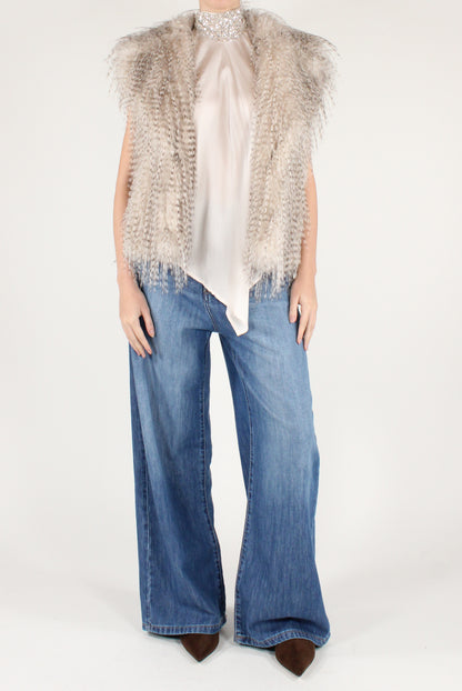 Top in Viscosa Schiena Scoperta