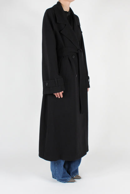 Double Breasted Trench Coat with Belt