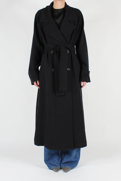 Double Breasted Trench Coat with Belt