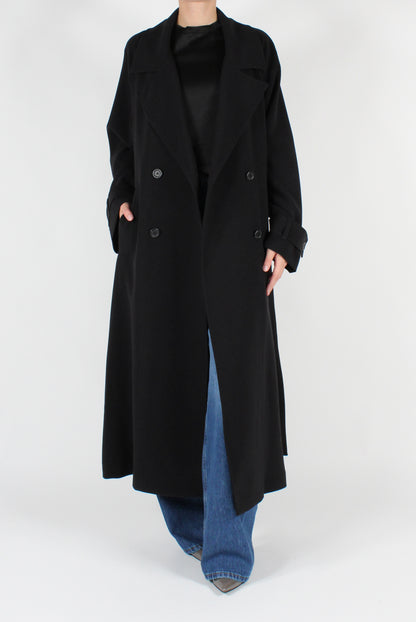 Double Breasted Trench Coat with Belt