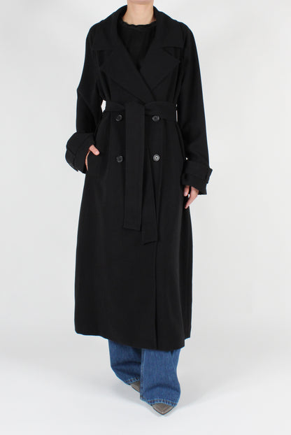 Double Breasted Trench Coat with Belt