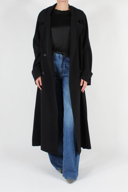 Double Breasted Trench Coat with Belt