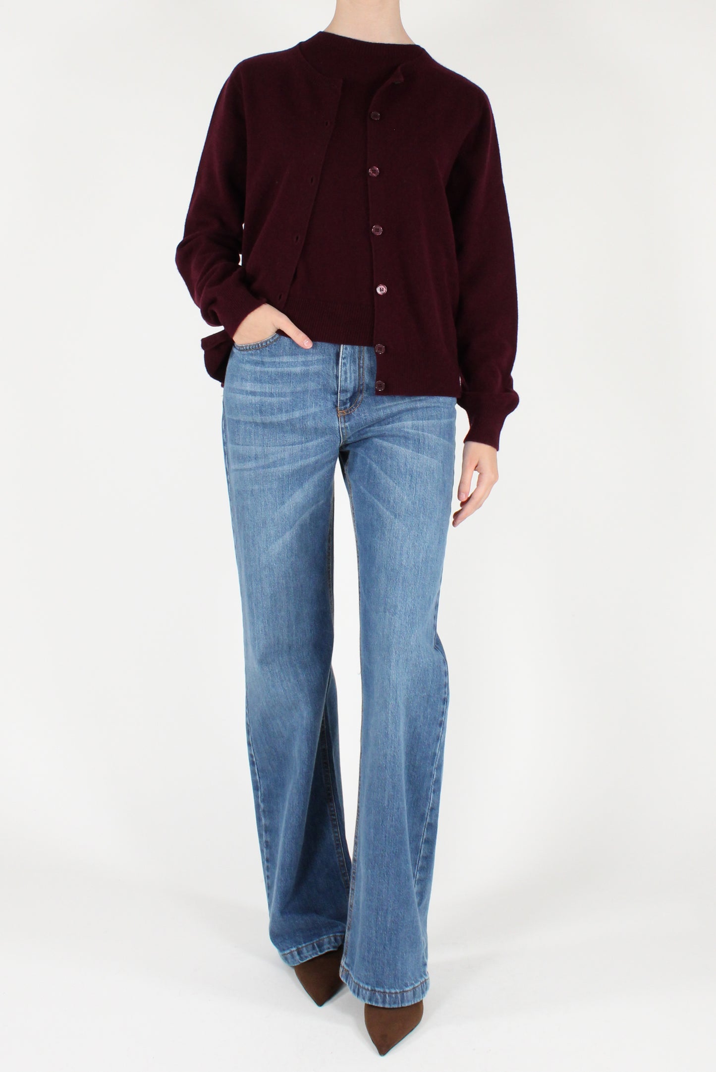 Maglia in Lana Maniche Corte
