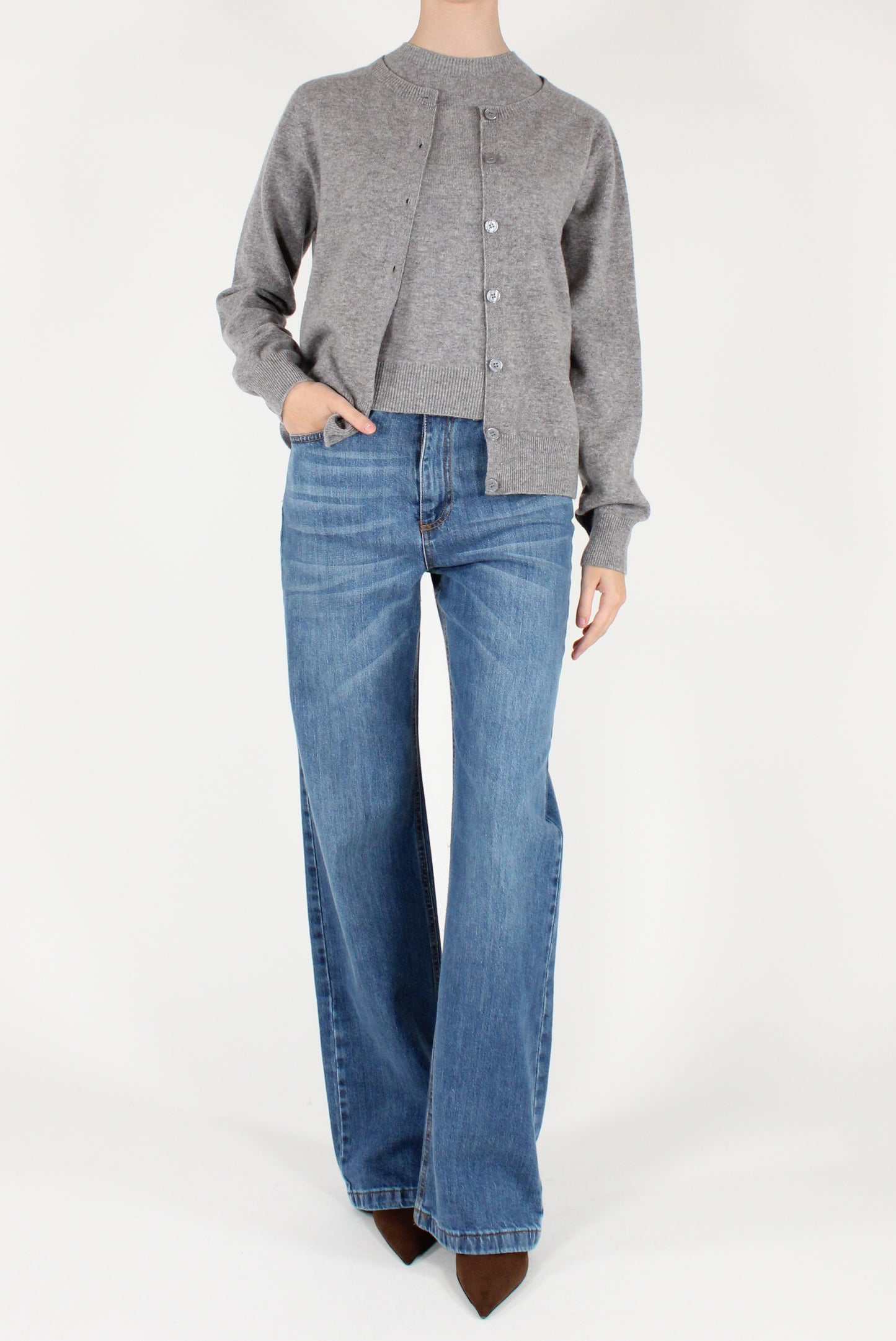 Maglia in Lana Maniche Corte