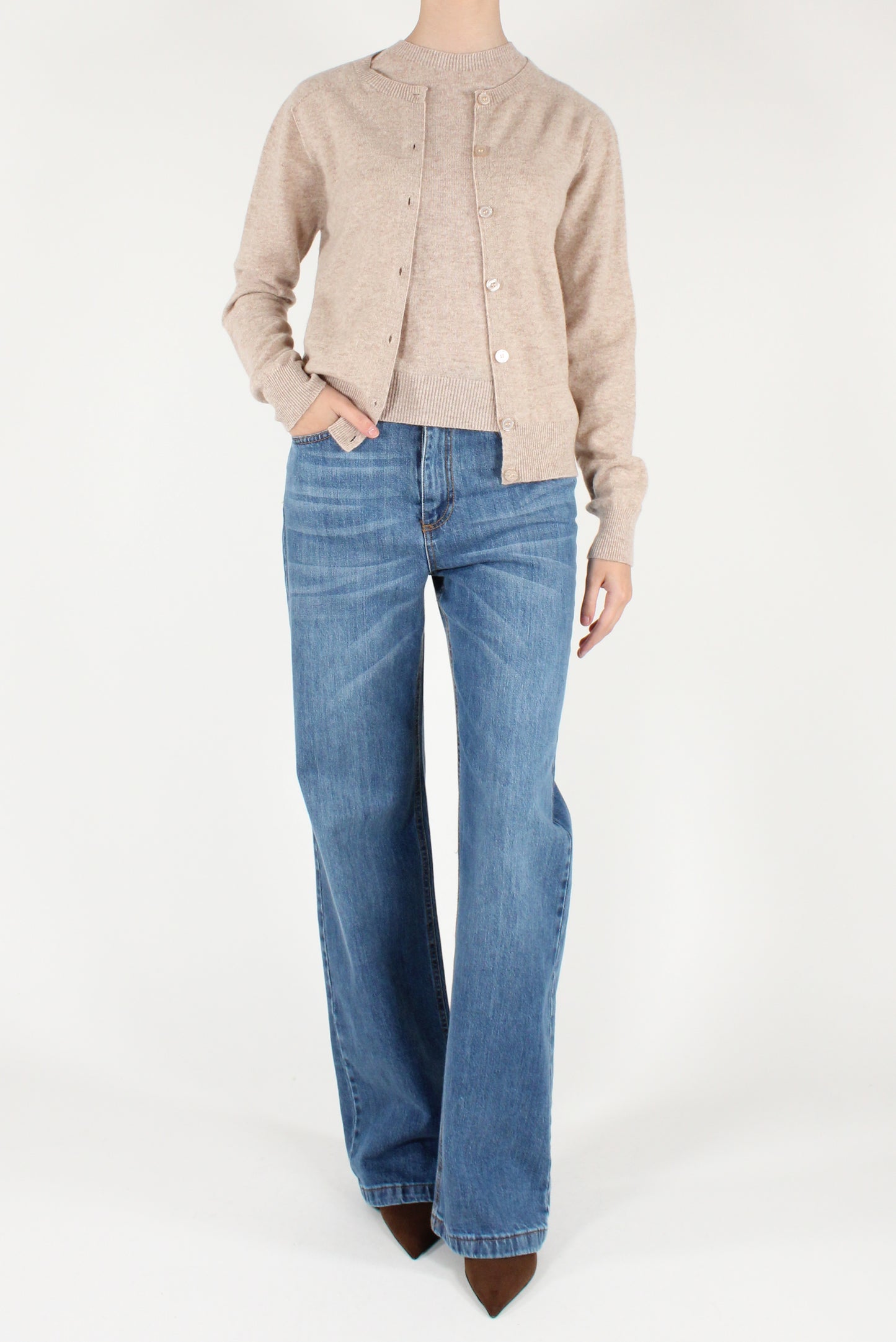Maglia in Lana Maniche Corte