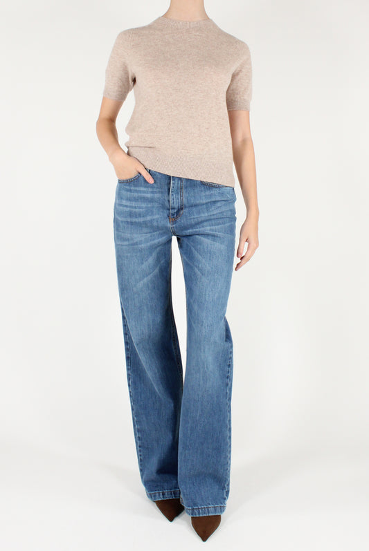 Maglia in Lana Maniche Corte