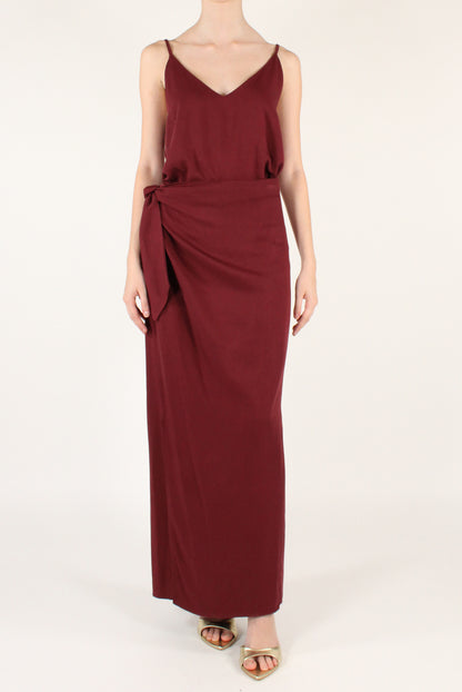 Long Plain Pareo Skirt
