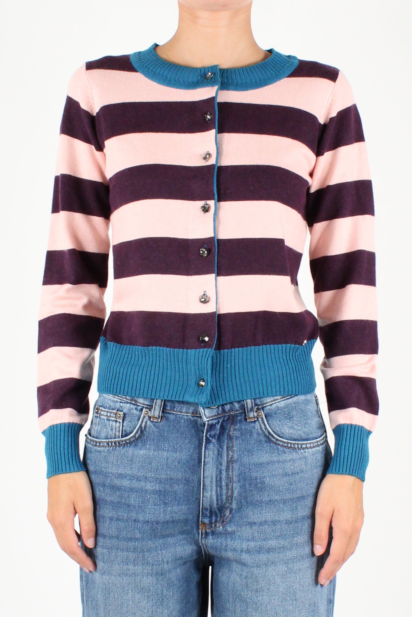 Colorful Striped Cardigan