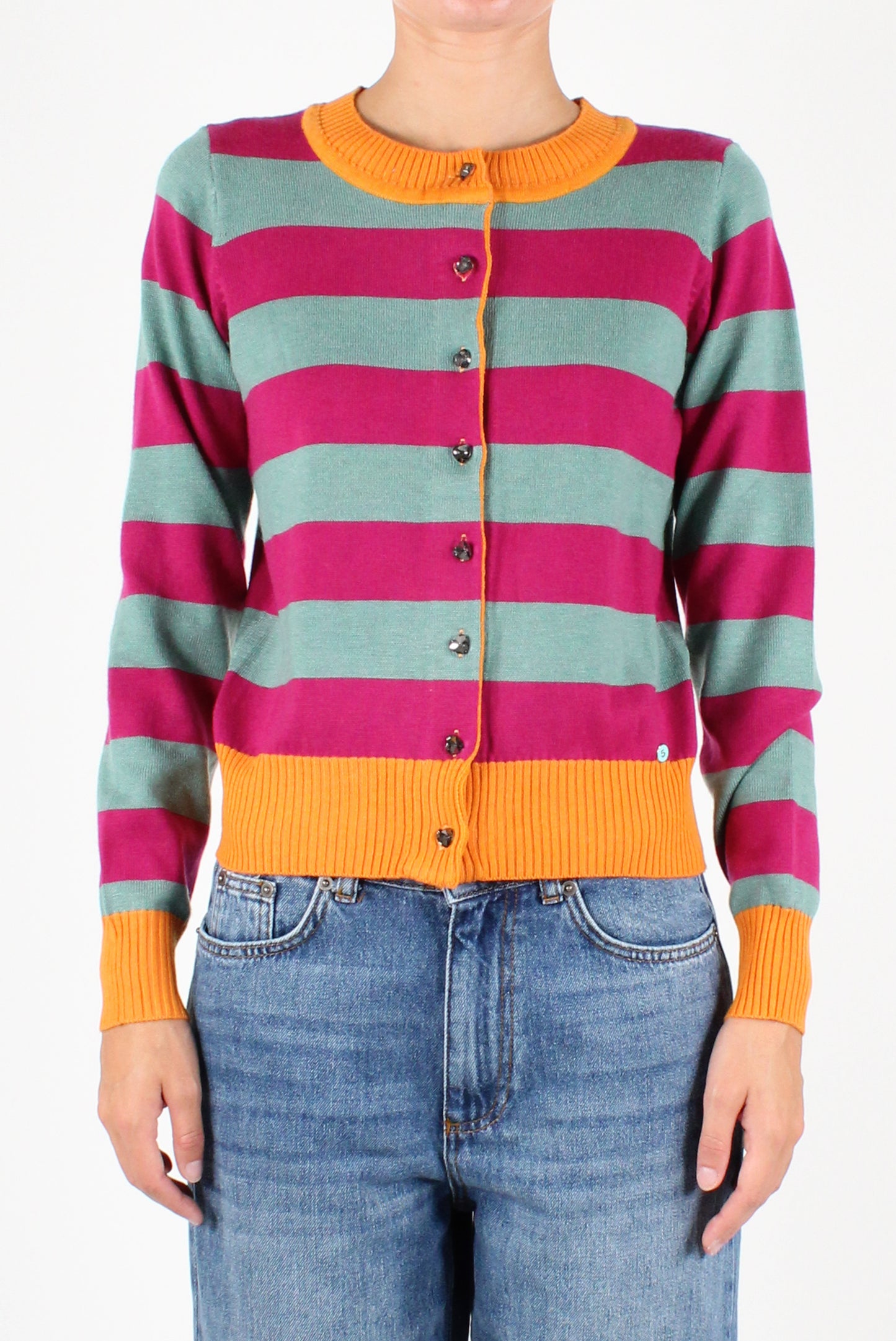 Colorful Striped Cardigan