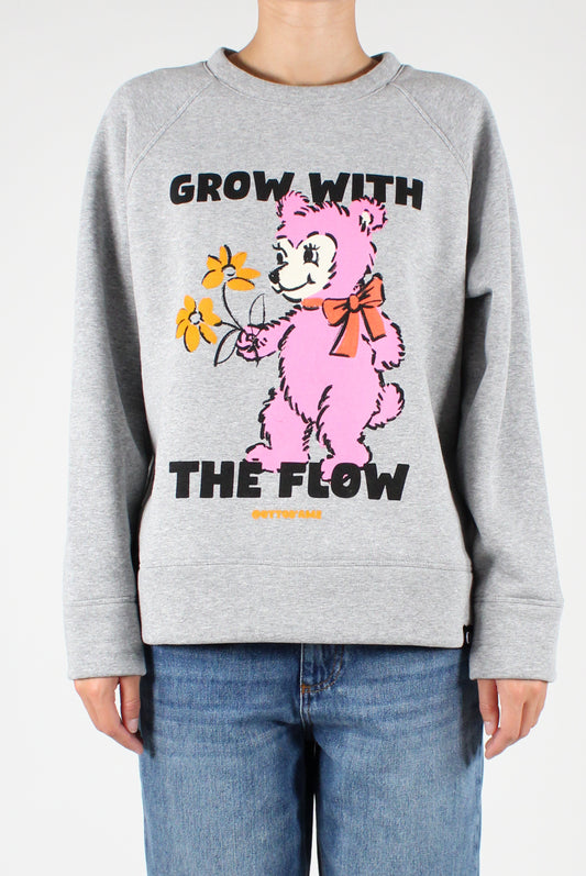 Sweatshirt with Teddy Bear Print