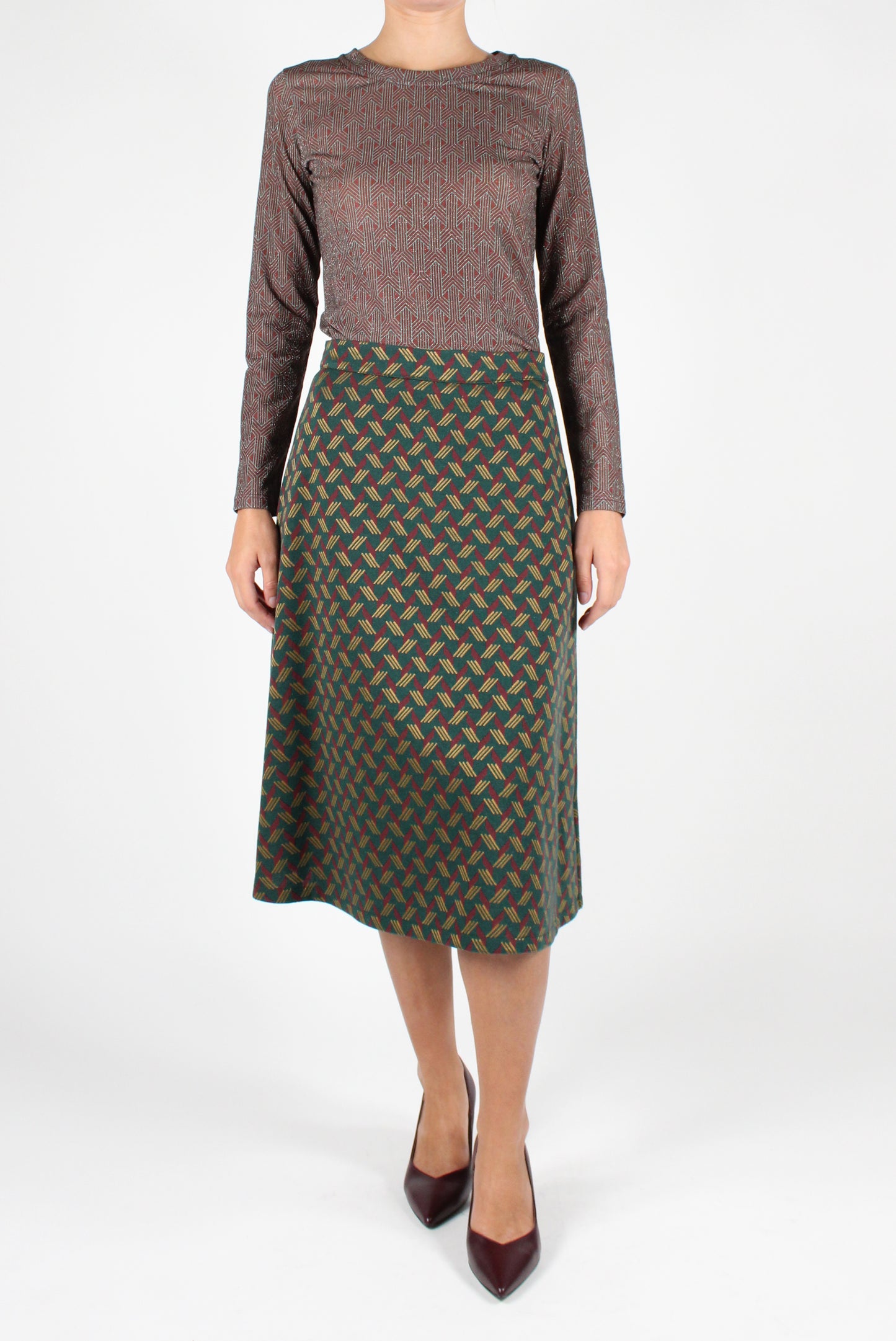 Maglietta a Maniche Lunghe con Lurex