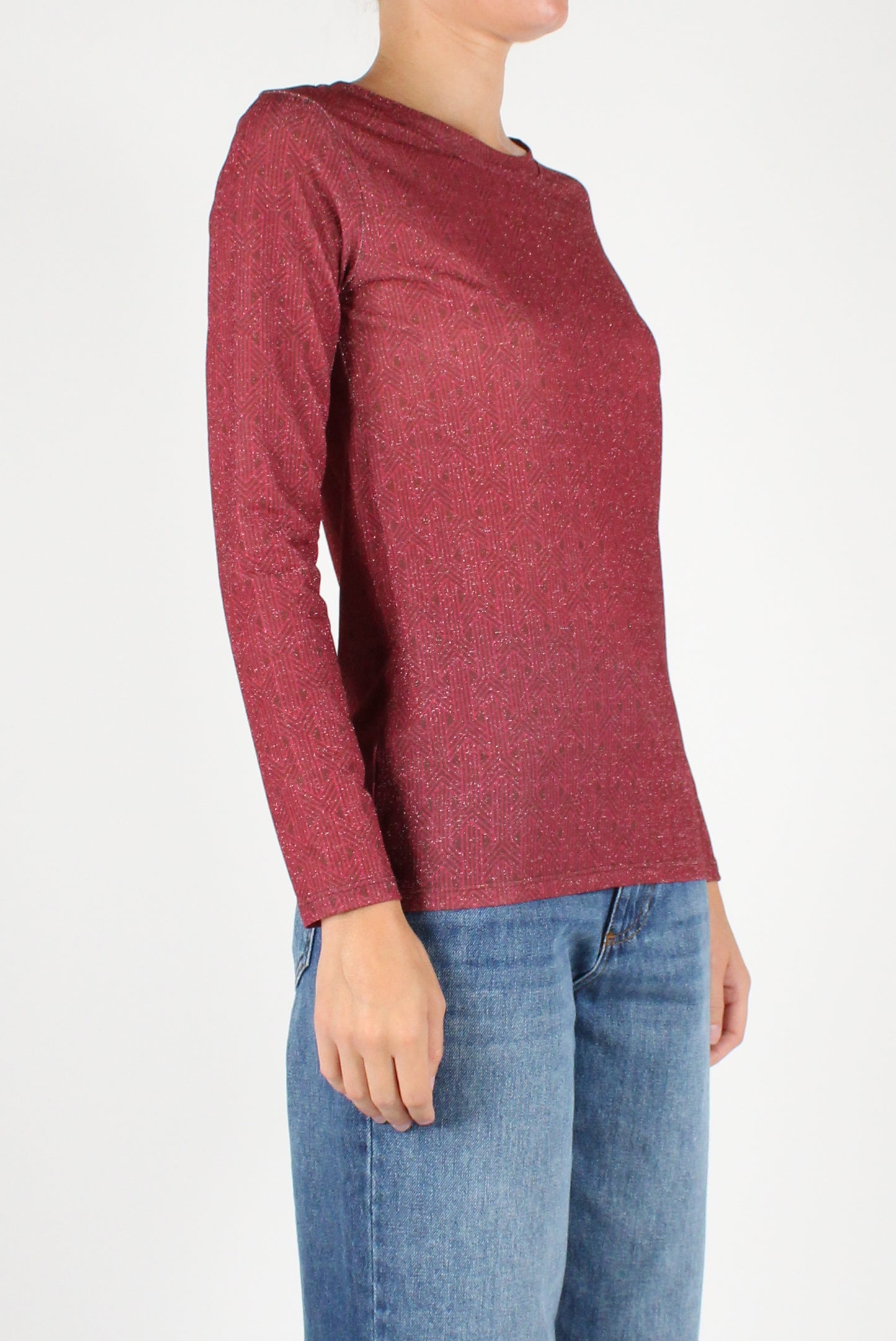 Long Sleeve T-Shirt with Lurex