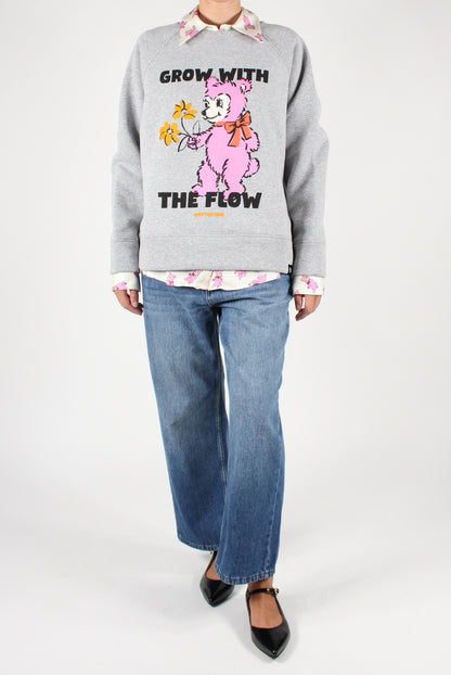 Sweatshirt with Teddy Bear Print