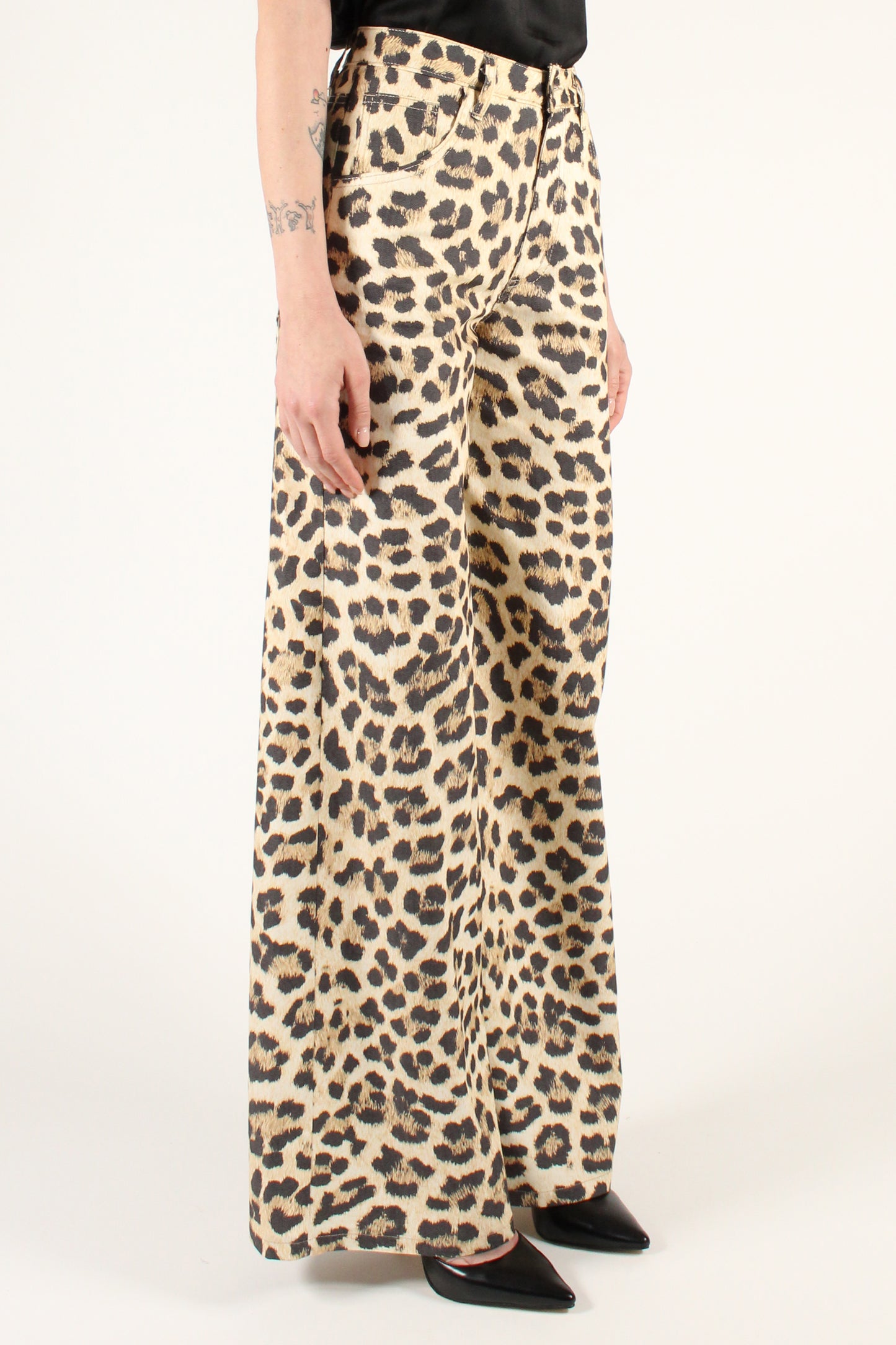 5 Pocket Animal Print Trousers