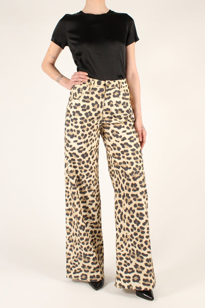 5 Pocket Animal Print Trousers