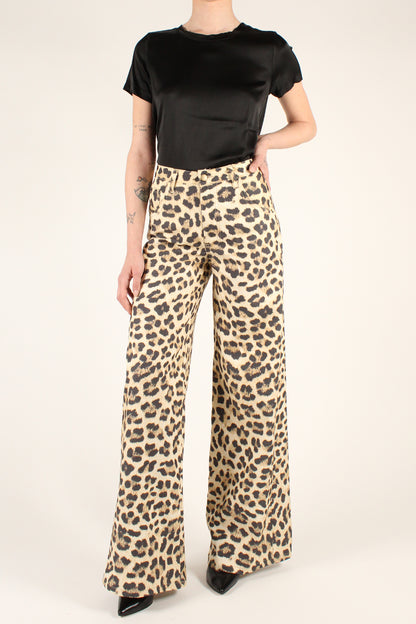 5 Pocket Animal Print Trousers