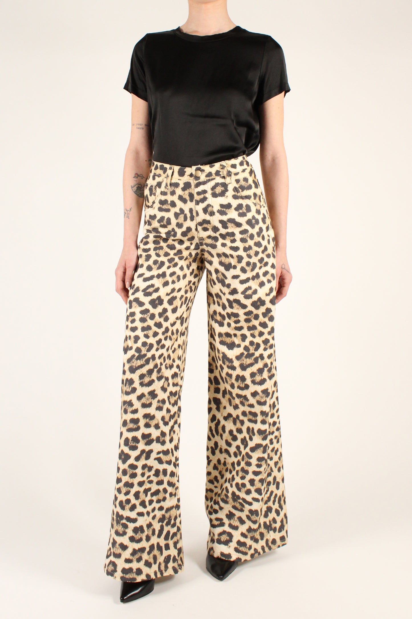 5 Pocket Animal Print Trousers