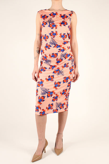 Fish Print Sheath Dress