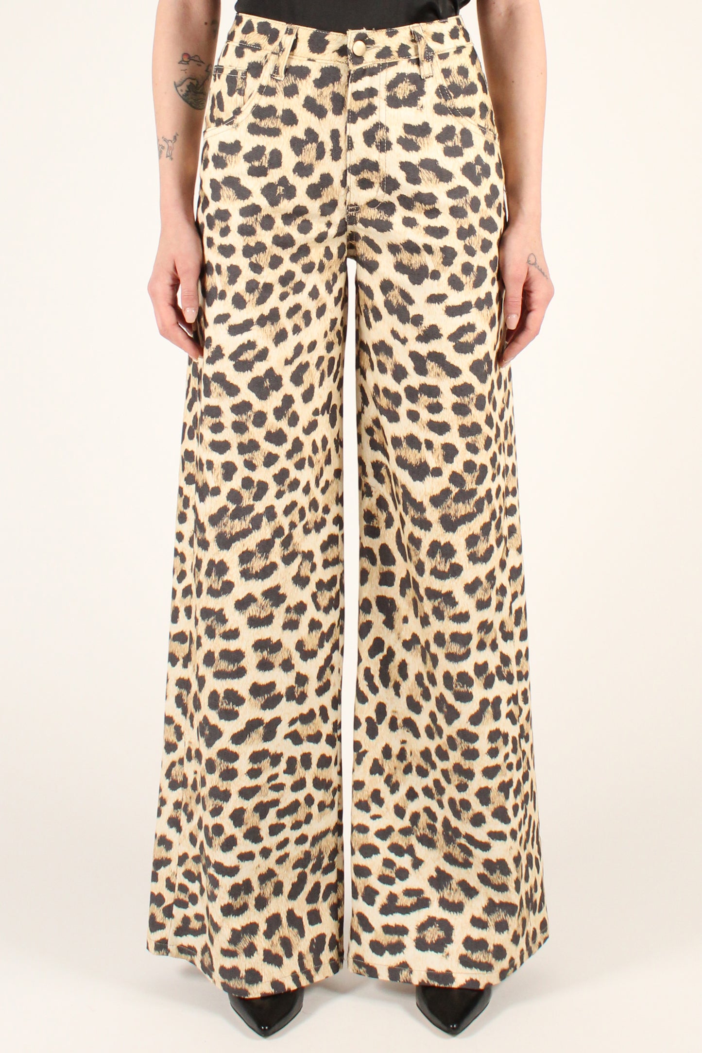 5 Pocket Animal Print Trousers