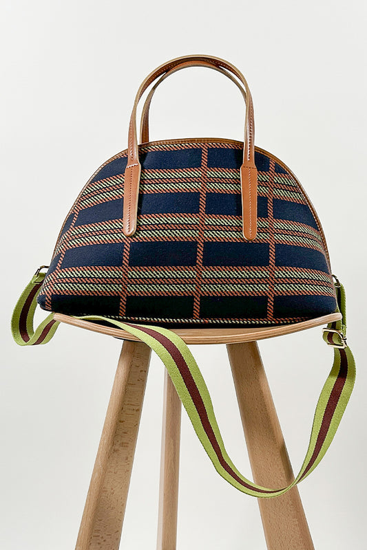Checkered patterned bag