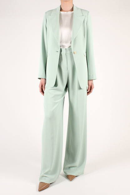 Straight leg trousers with pleats