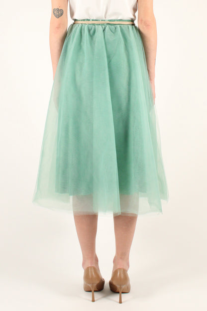 Midi skirt in tulle