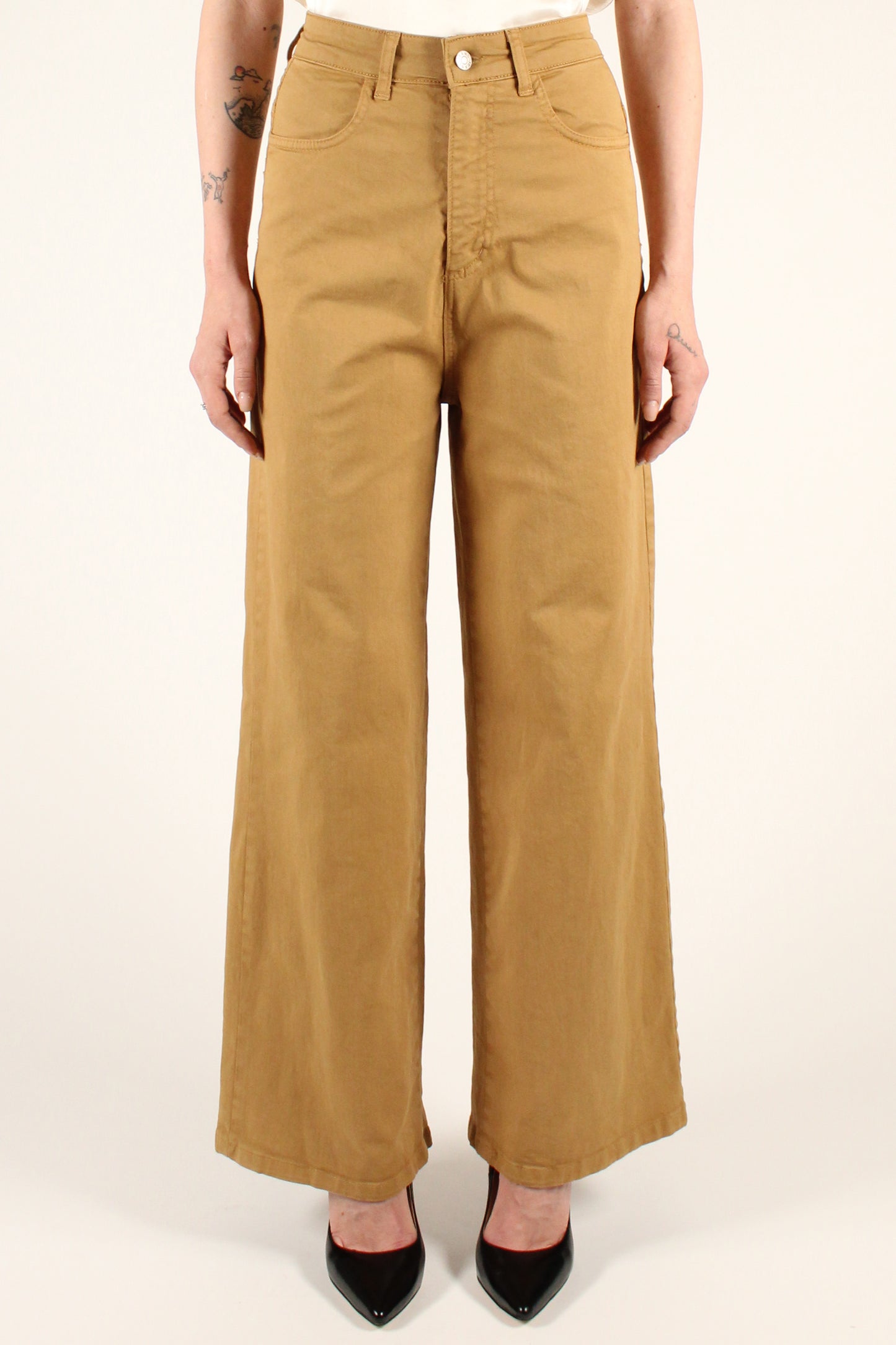 Solid Color Straight Leg Jeans