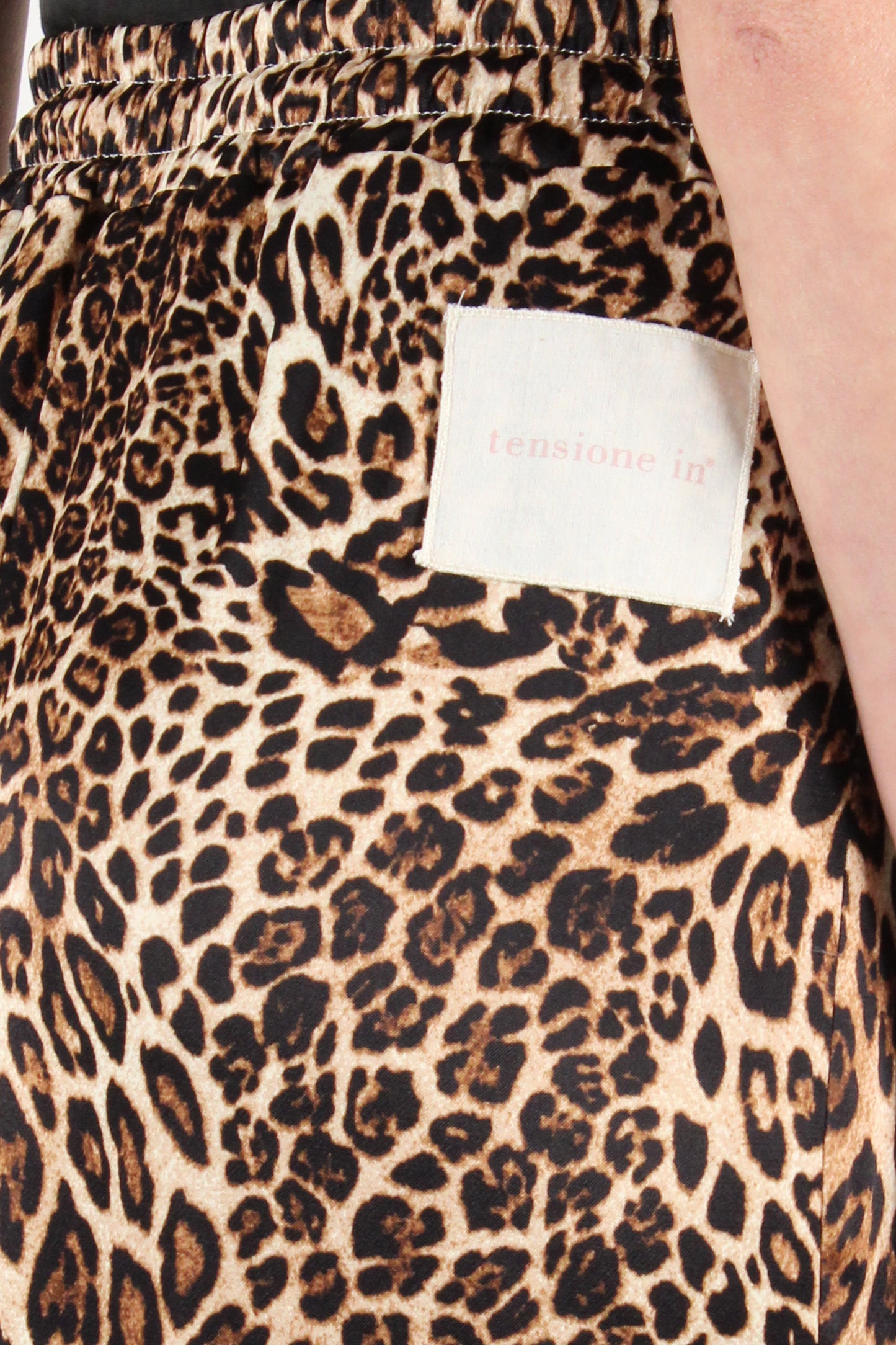 Animal Print Pencil Skirt With Label