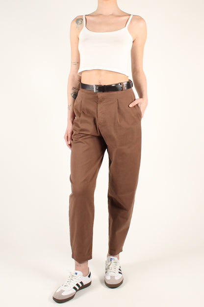 Balloon Trousers with Pleats in Cotton