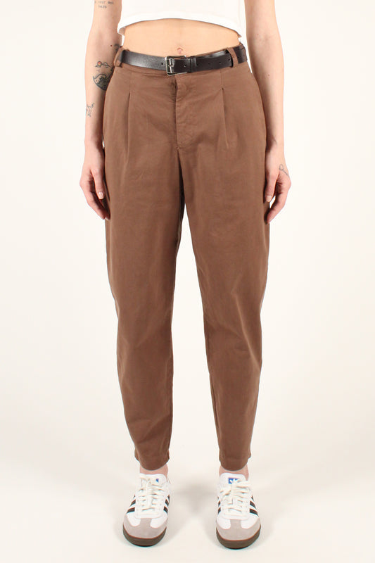 Balloon Trousers with Pleats in Cotton
