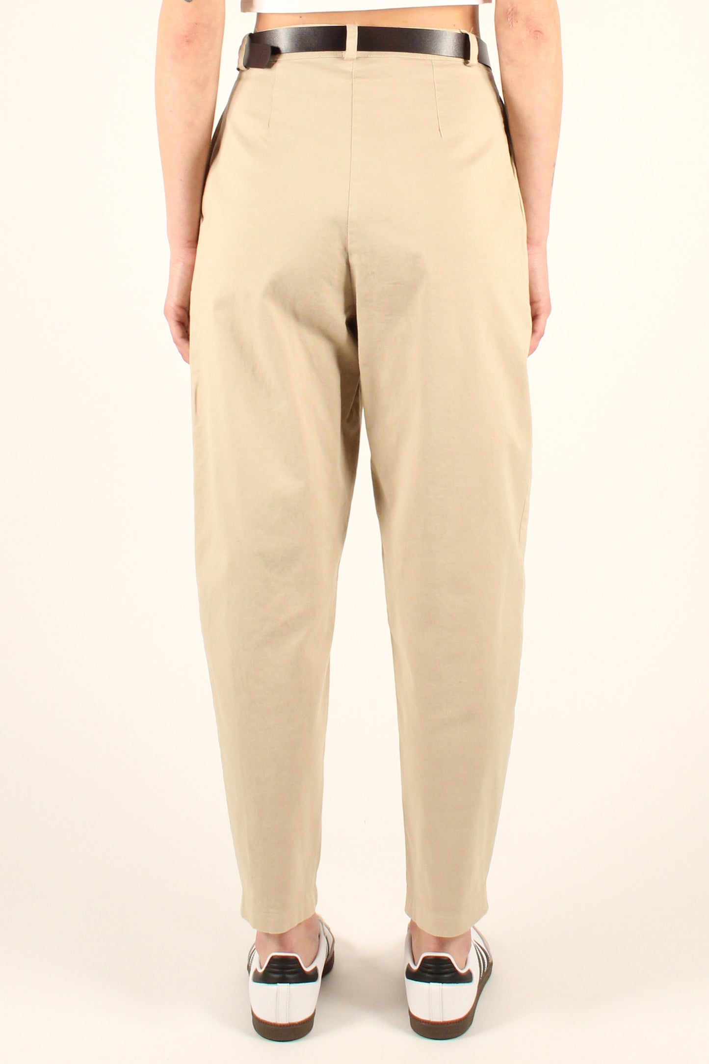 Balloon Trousers with Pleats in Cotton