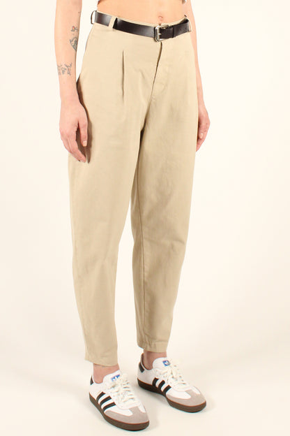 Balloon Trousers with Pleats in Cotton