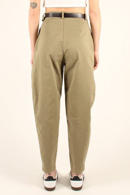 Balloon Trousers with Pleats in Cotton