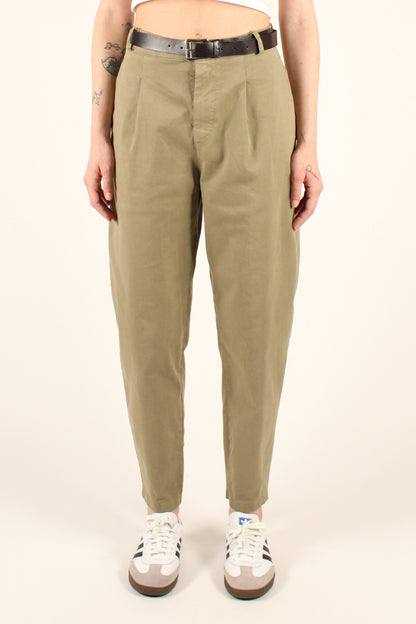 Balloon Trousers with Pleats in Cotton