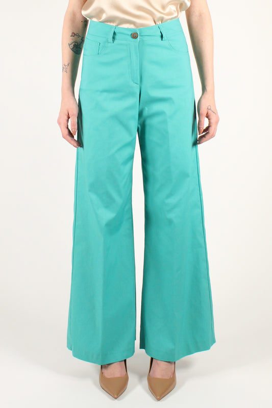 Palazzo trousers in cotton